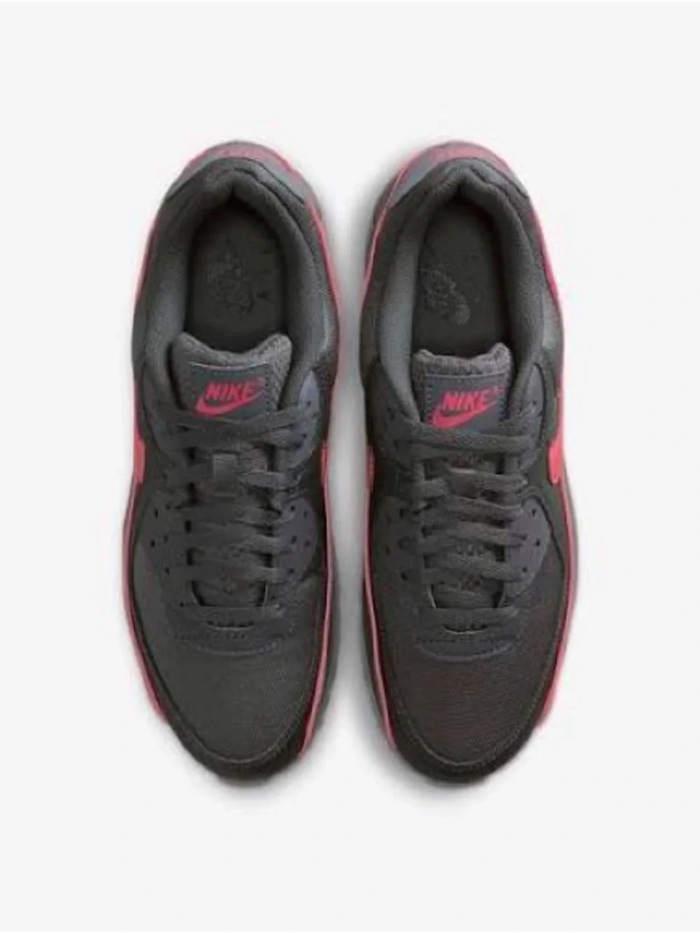 Nike Air Max 90 PRM Iron Grey Sneaker with Red Swoosh